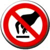 Berühren verboten