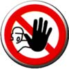 Zutritt für Unbefugte verboten